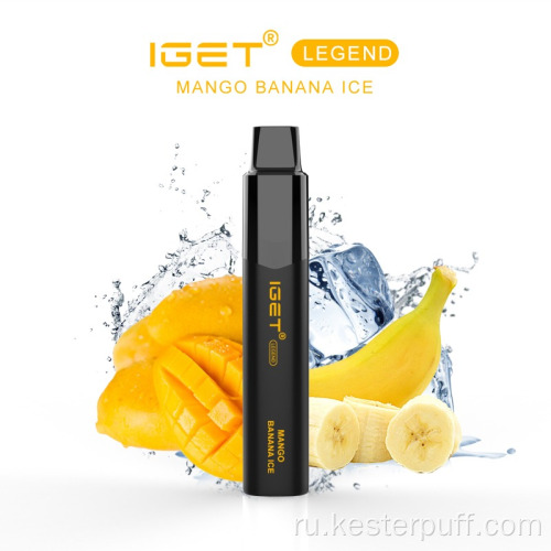 Iget Legend 4000 Puffs одноразовый Vape Blueberry Ice